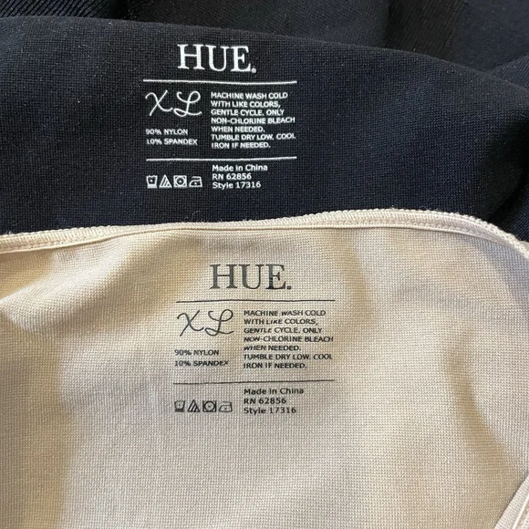 HUE U17316 Black Beige Made to Move Seamless Shaping Cami Set Of 2 Tank Top XL - Picture 3 of 3